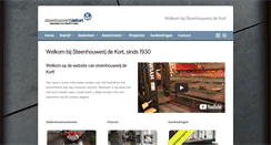 Desktop Screenshot of dekortnatuursteen.nl